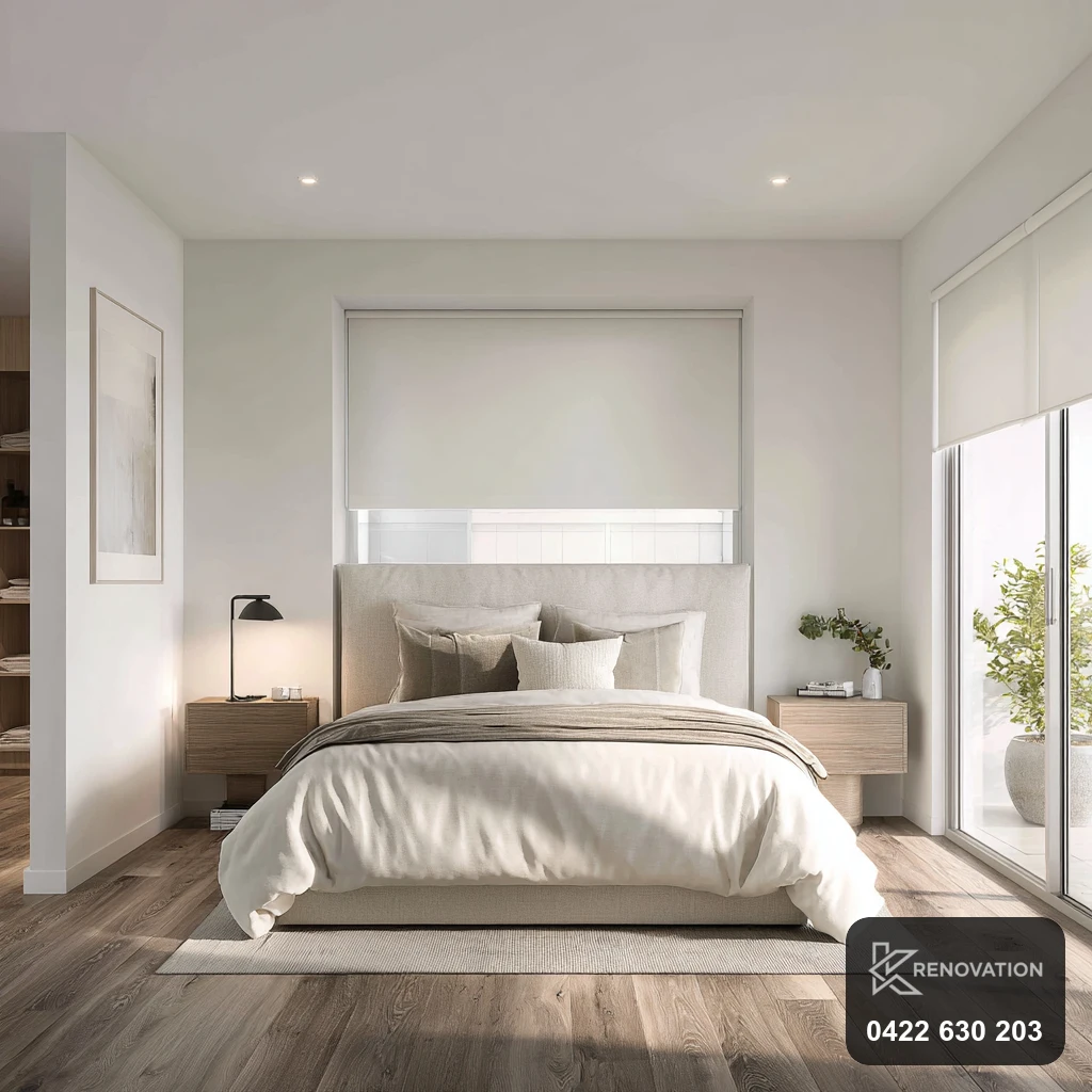 Light-filled main bedroom in a Seddon terrace by KRenovation