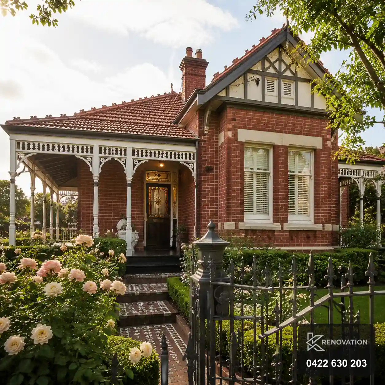 Home renovations Newport — Federation home facade transformation by KRenovation