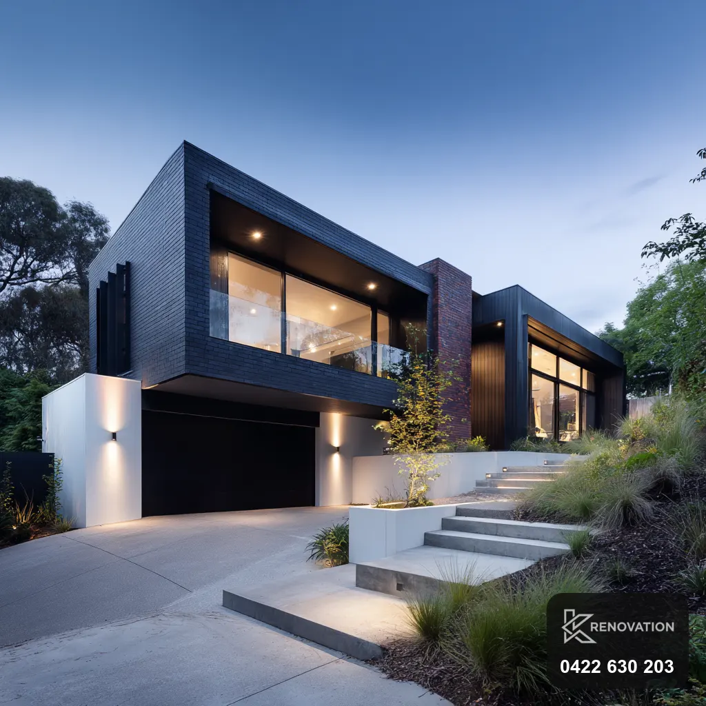 Two-storey home after a second-storey addition by KRenovation