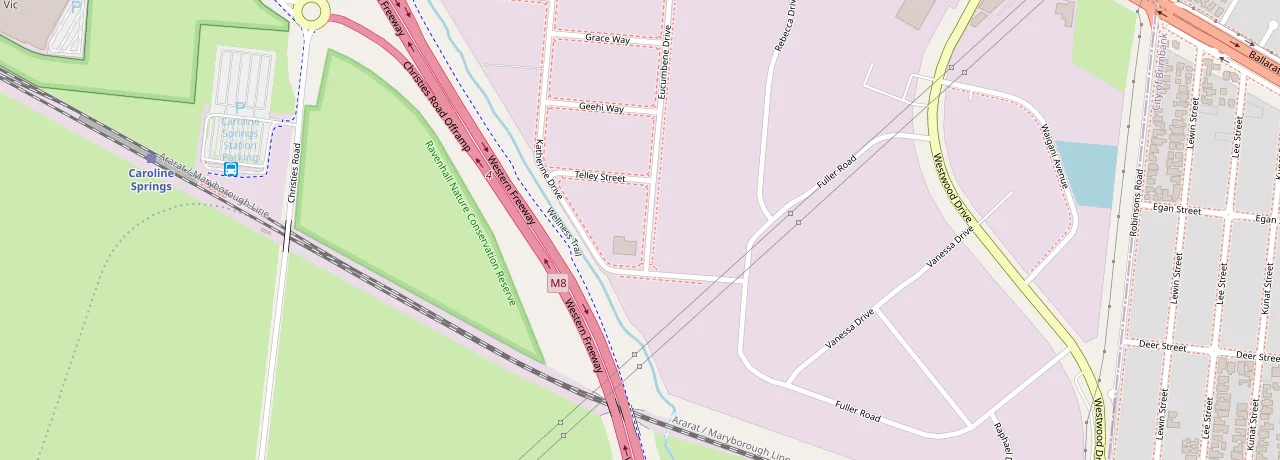 Map showing the KRenovation office at 140 Eucumbene Drive, Ravenhall, Victoria 3023