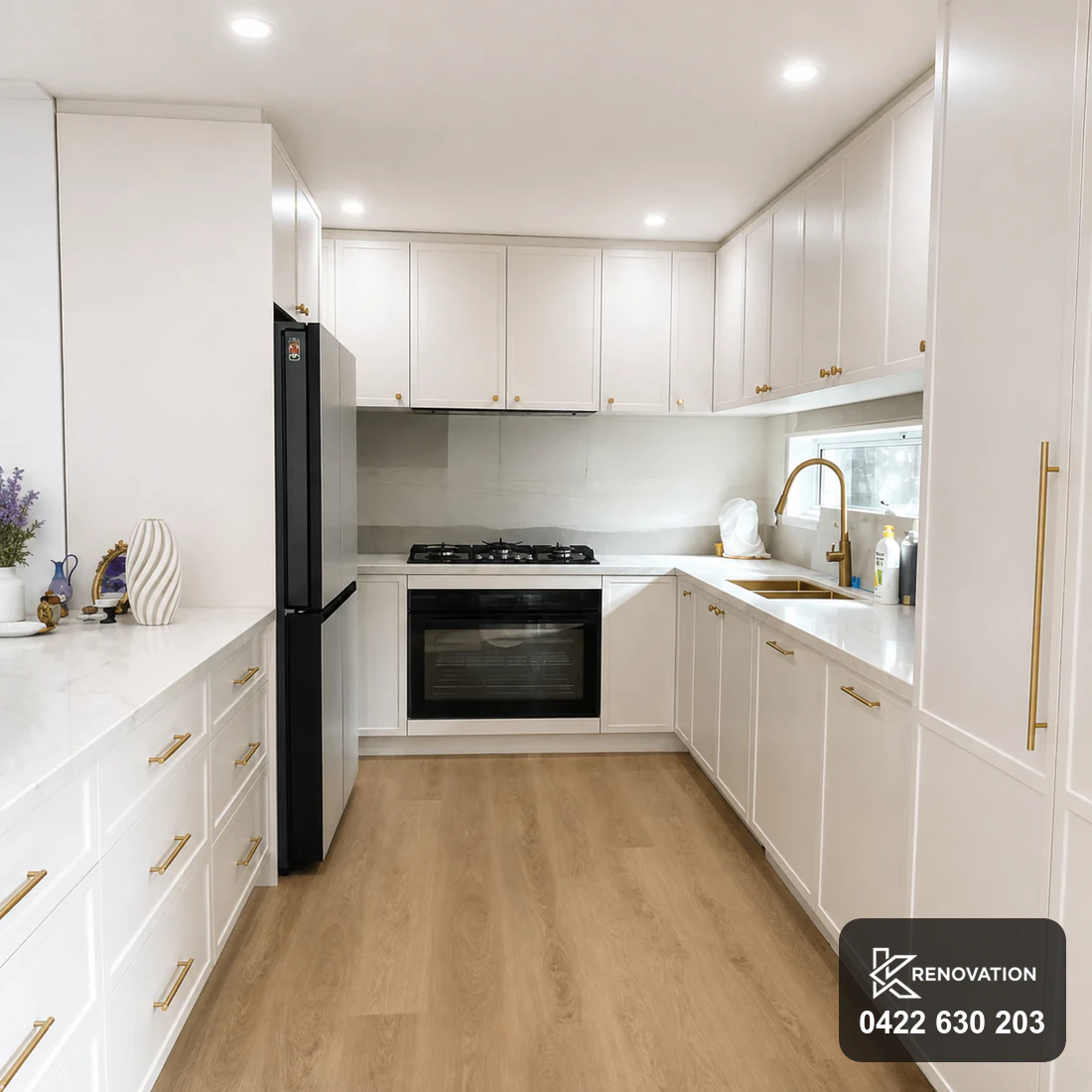 Drawer bank and oven in the renovated Bulleen kitchen